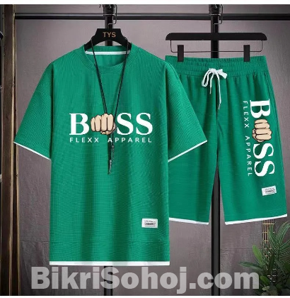 Combo Half T-Shirt And 3 Quarter Pants For Man.